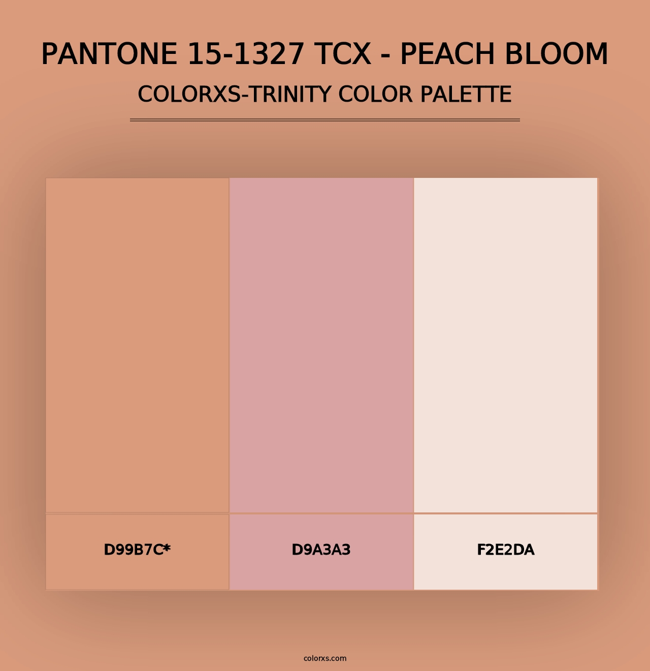 PANTONE 15-1327 TCX - Peach Bloom - Colorxs Trinity Palette