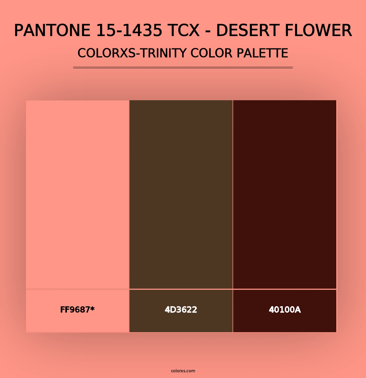 PANTONE 15-1435 TCX - Desert Flower - Colorxs Trinity Palette