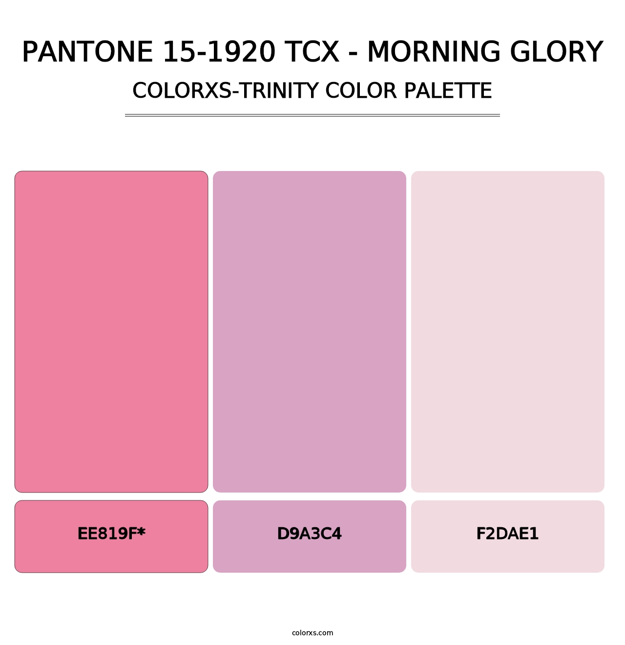 PANTONE 15-1920 TCX - Morning Glory - Colorxs Trinity Palette