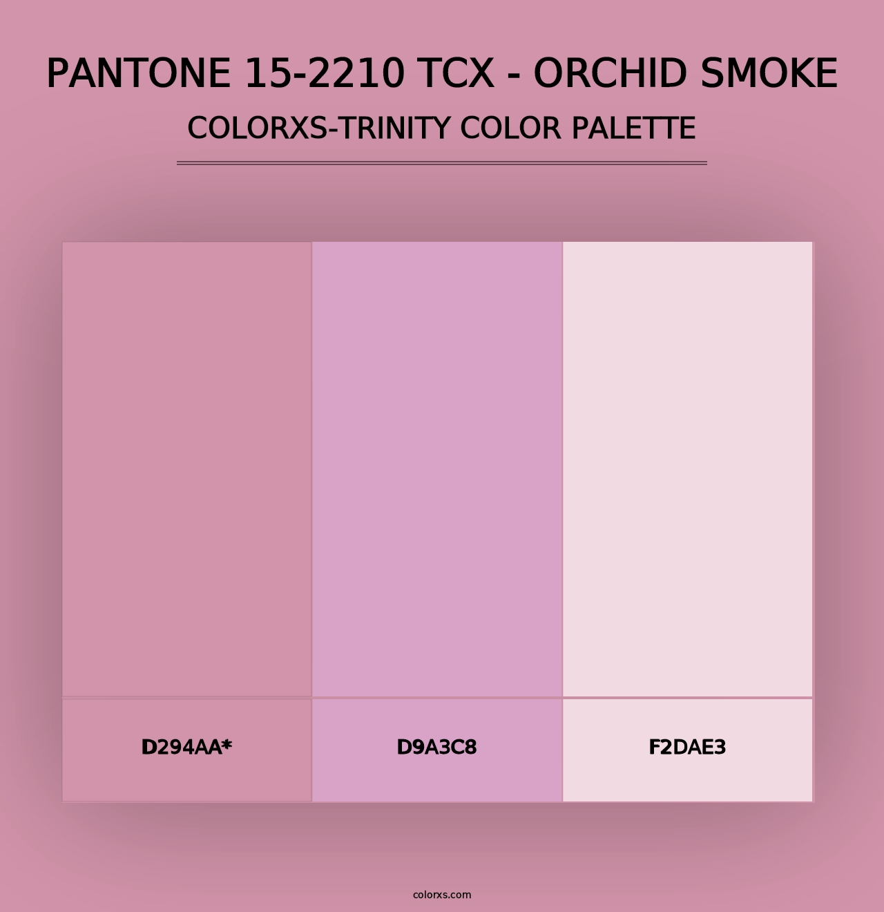 PANTONE 15-2210 TCX - Orchid Smoke - Colorxs Trinity Palette