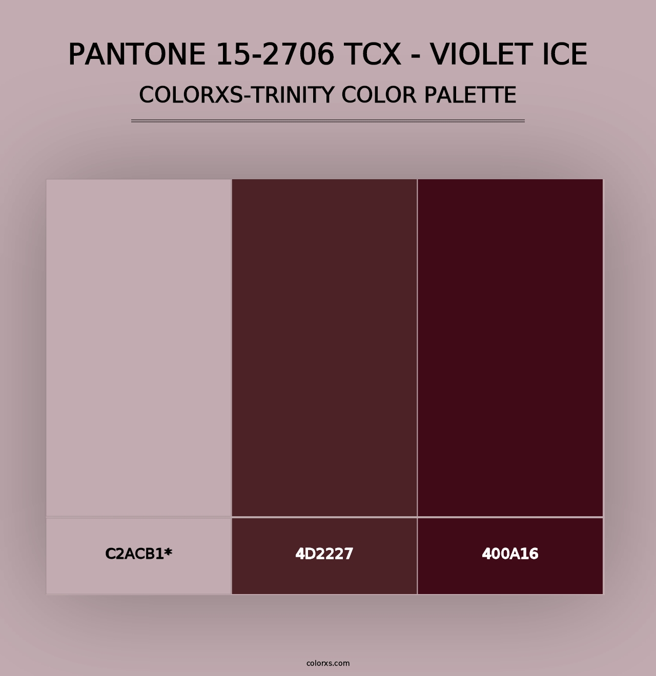 PANTONE 15-2706 TCX - Violet Ice - Colorxs Trinity Palette