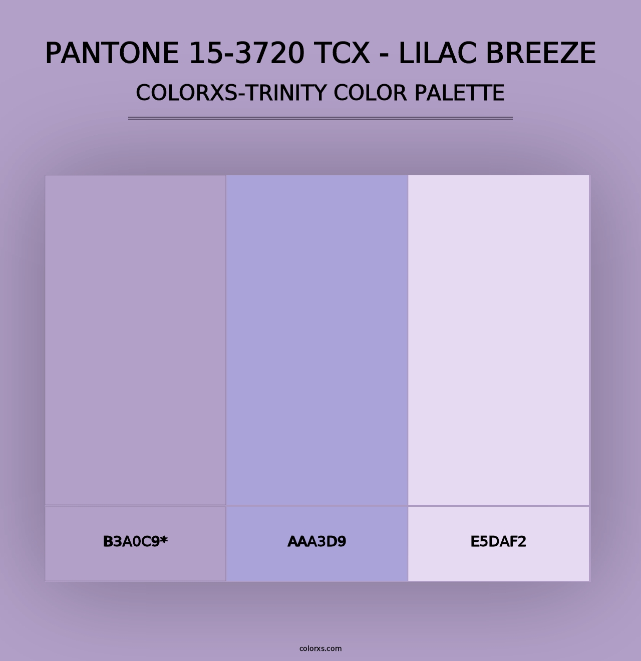 PANTONE 15-3720 TCX - Lilac Breeze - Colorxs Trinity Palette