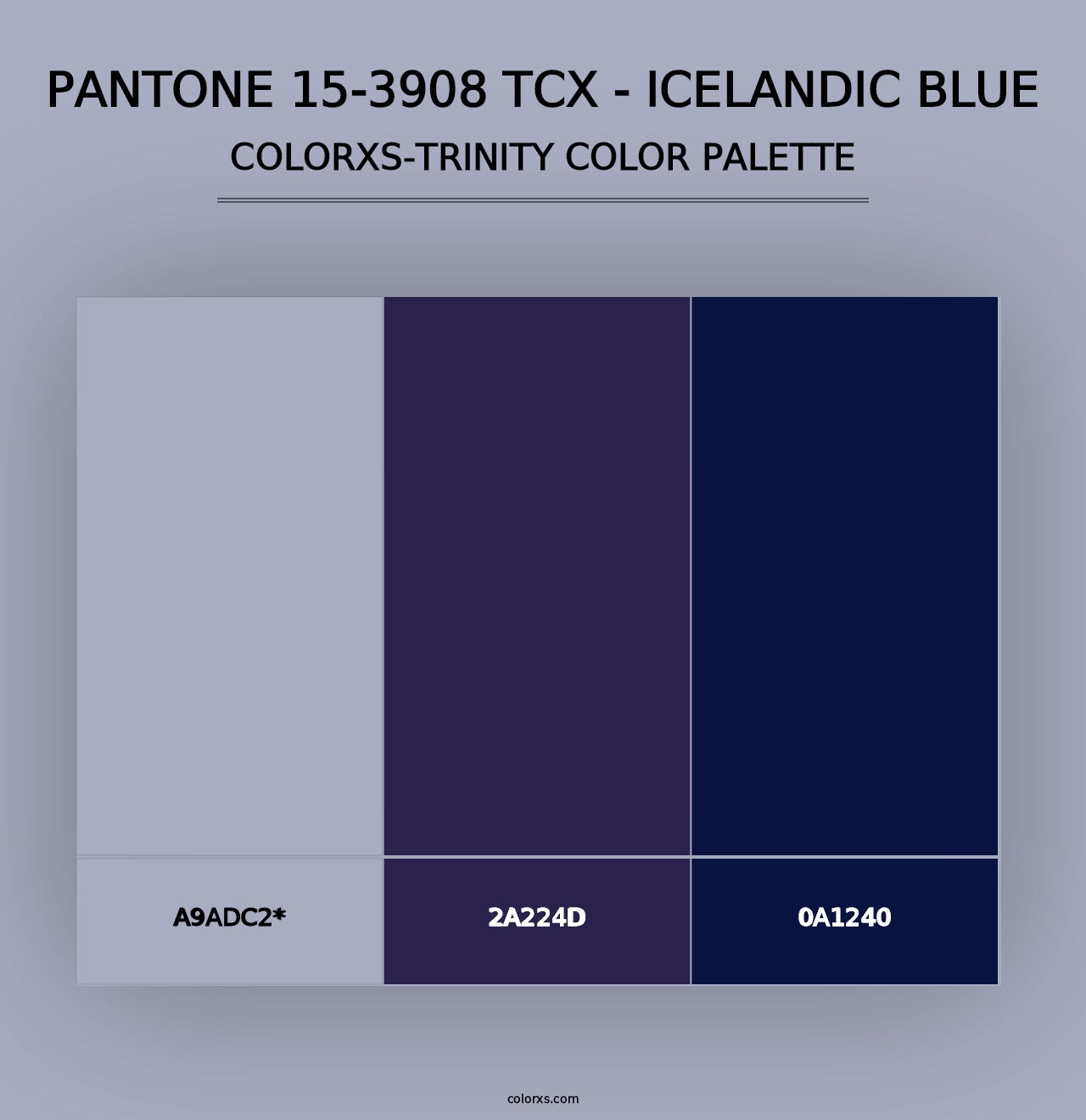 PANTONE 15-3908 TCX - Icelandic Blue - Colorxs Trinity Palette