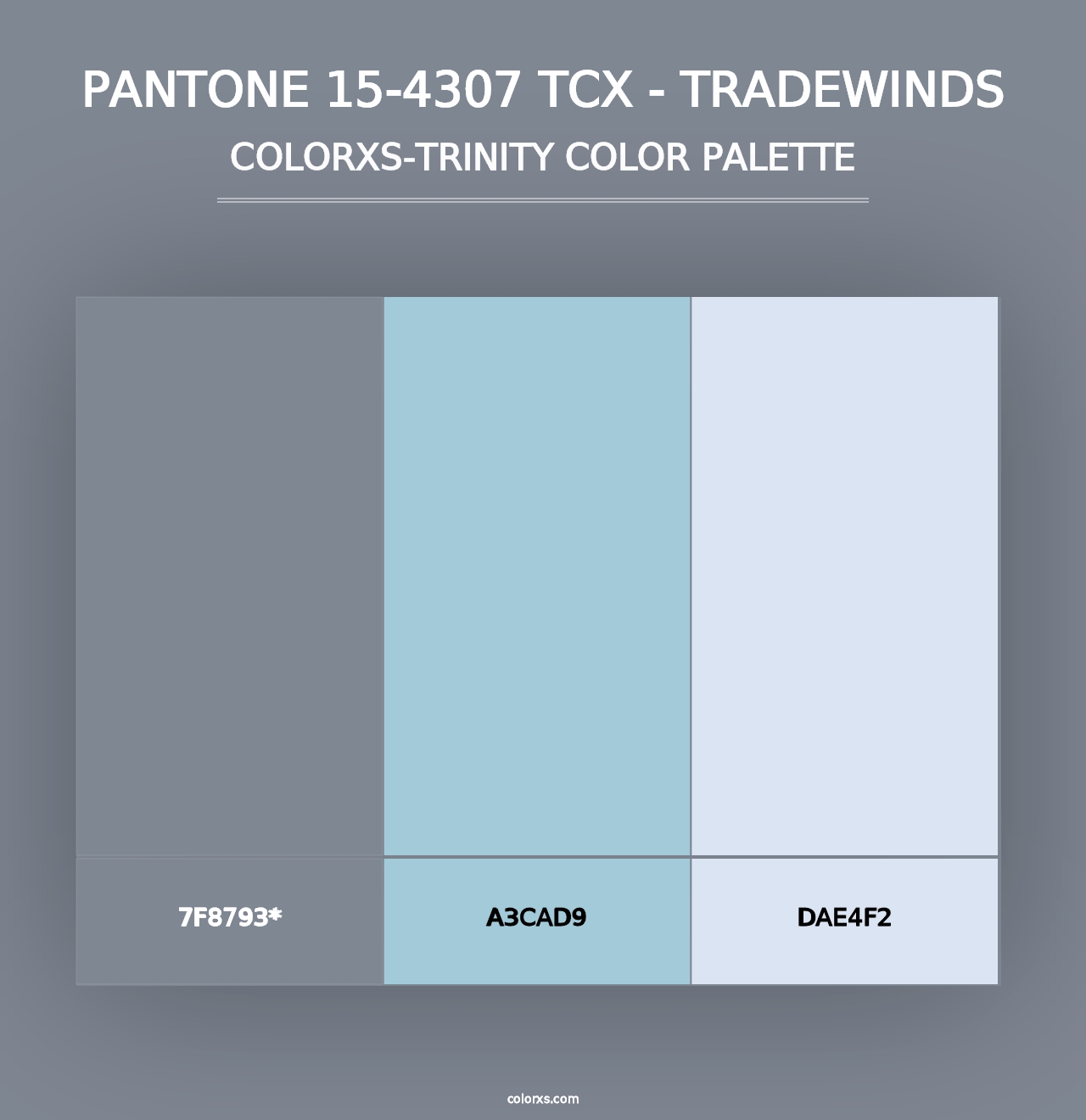 PANTONE 15-4307 TCX - Tradewinds - Colorxs Trinity Palette