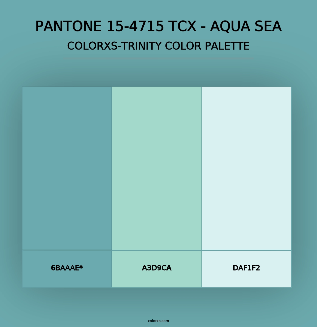 PANTONE 15-4715 TCX - Aqua Sea - Colorxs Trinity Palette