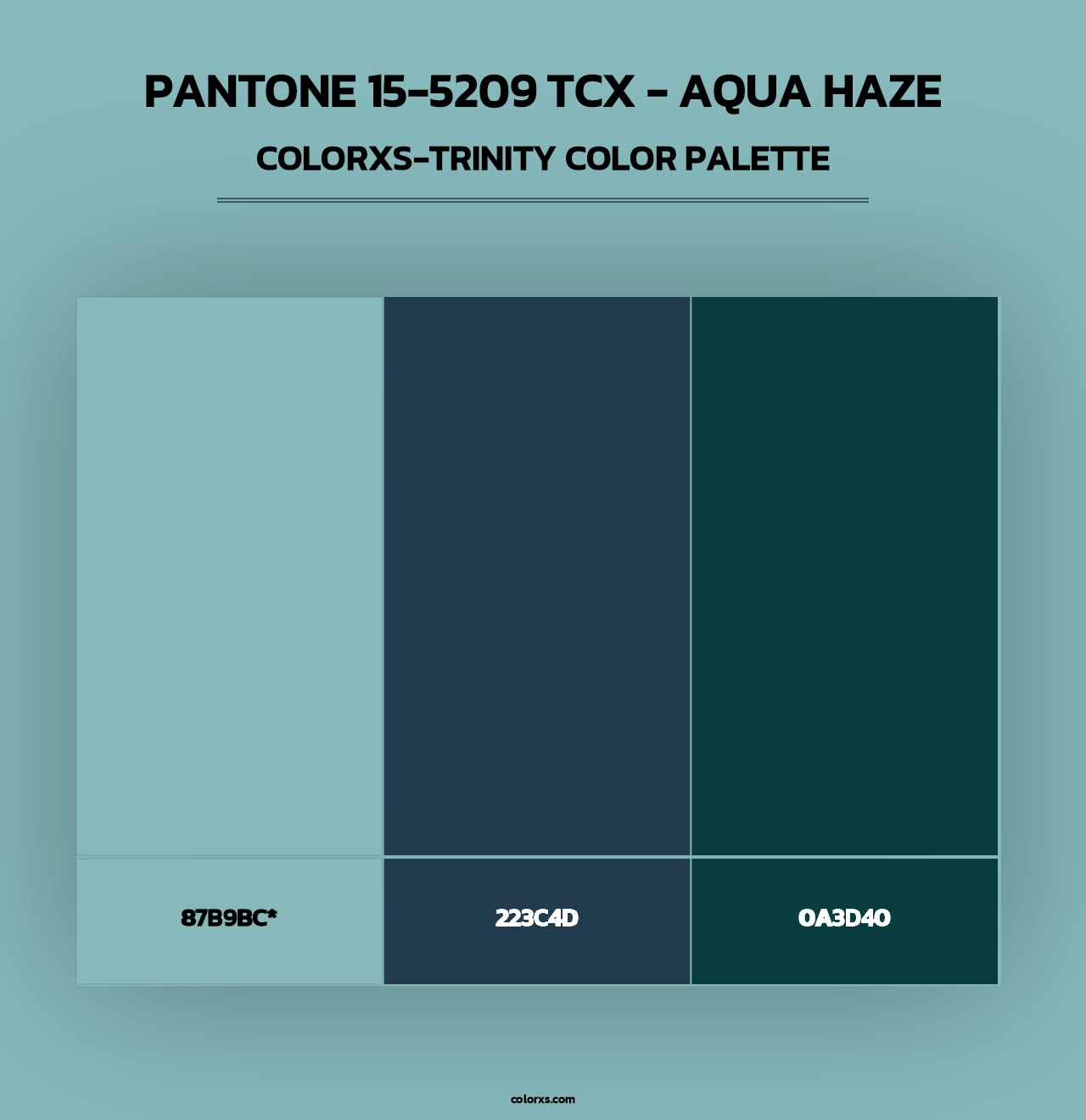 PANTONE 15-5209 TCX - Aqua Haze - Colorxs Trinity Palette