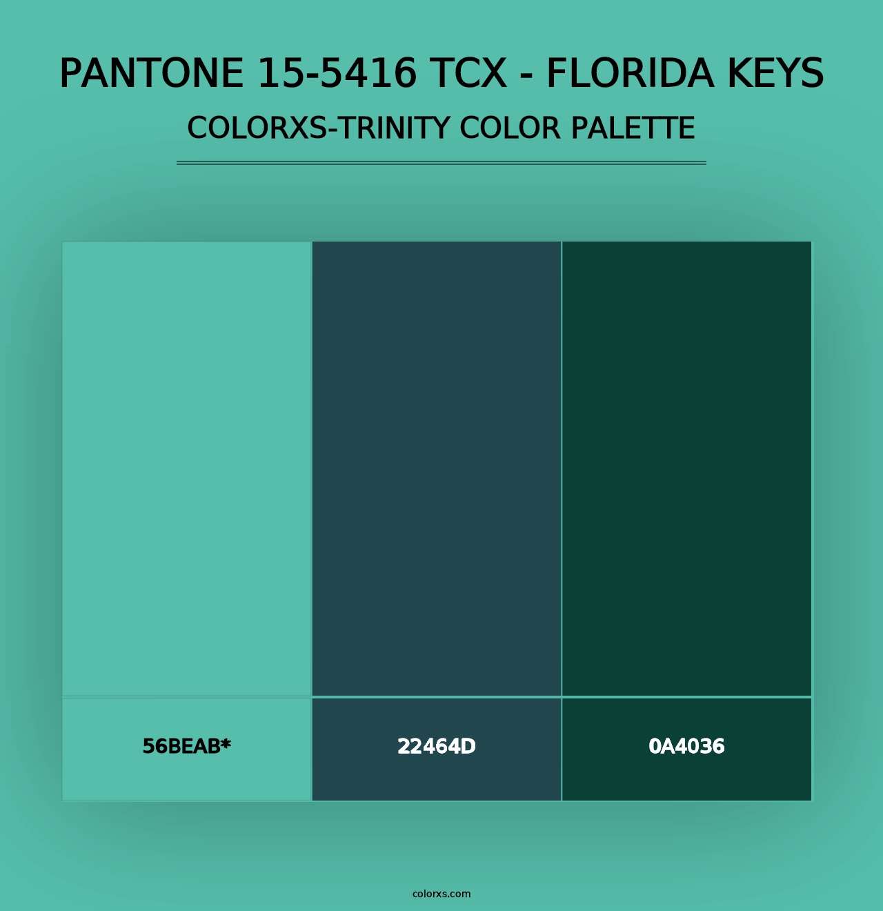 PANTONE 15-5416 TCX - Florida Keys - Colorxs Trinity Palette