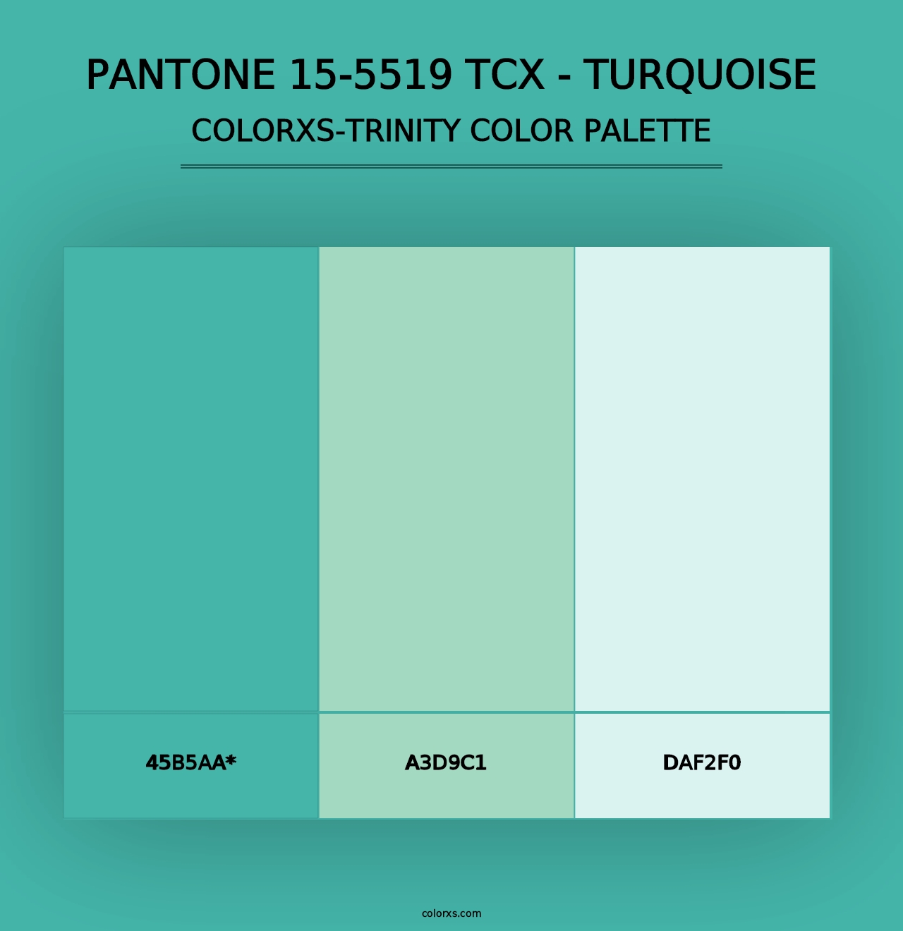 PANTONE 15-5519 TCX - Turquoise - Colorxs Trinity Palette