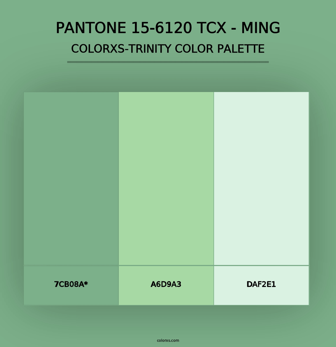 PANTONE 15-6120 TCX - Ming - Colorxs Trinity Palette