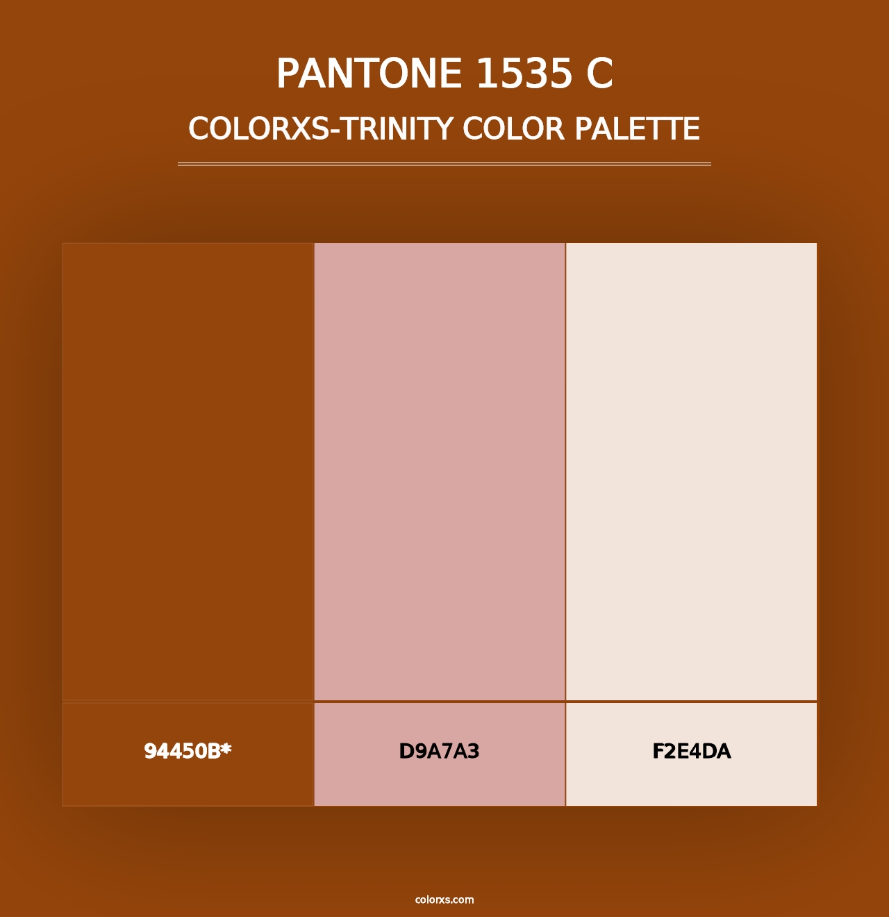 PANTONE 1535 C - Colorxs Trinity Palette