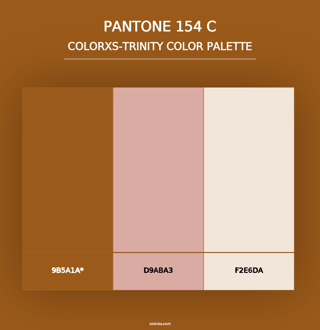 PANTONE 154 C - Colorxs Trinity Palette