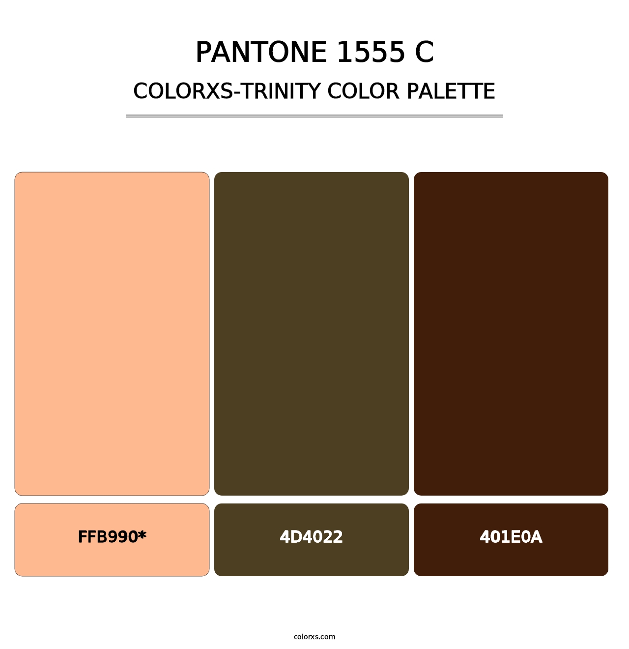 PANTONE 1555 C - Colorxs Trinity Palette