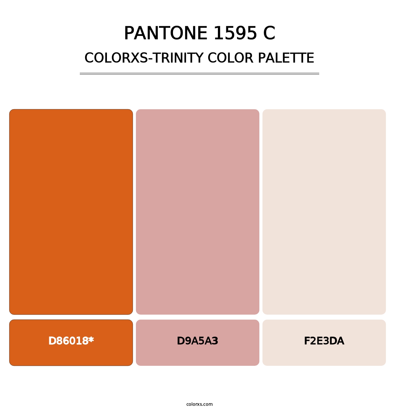 PANTONE 1595 C - Colorxs Trinity Palette