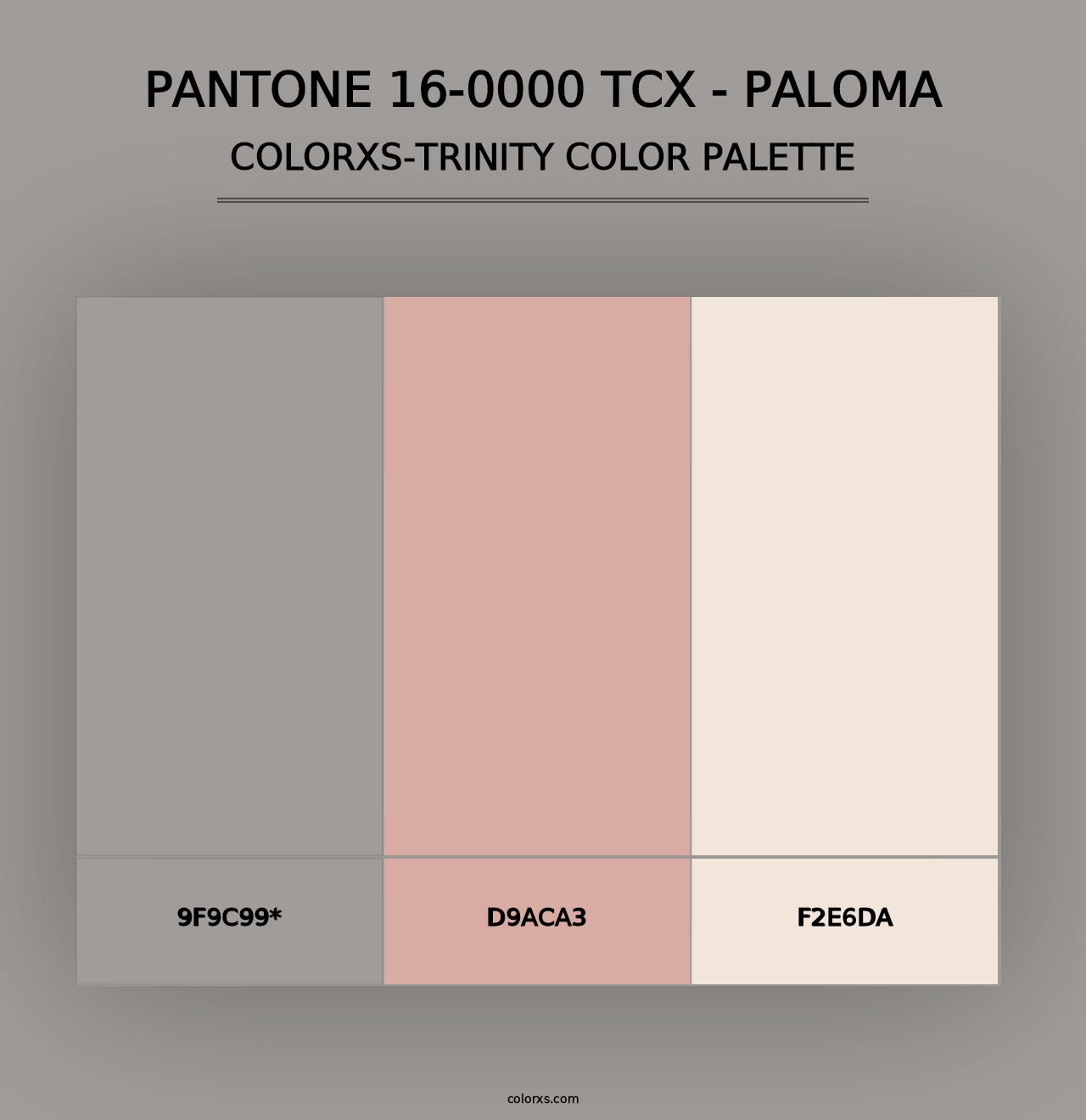 PANTONE 16-0000 TCX - Paloma - Colorxs Trinity Palette