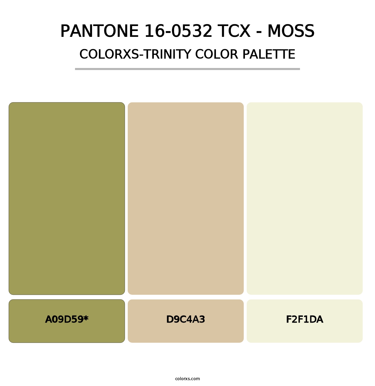 PANTONE 16-0532 TCX - Moss - Colorxs Trinity Palette