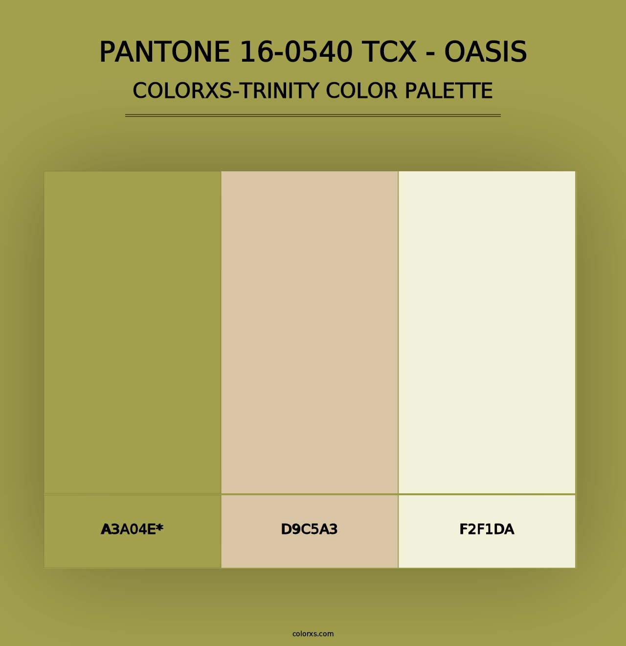 PANTONE 16-0540 TCX - Oasis - Colorxs Trinity Palette