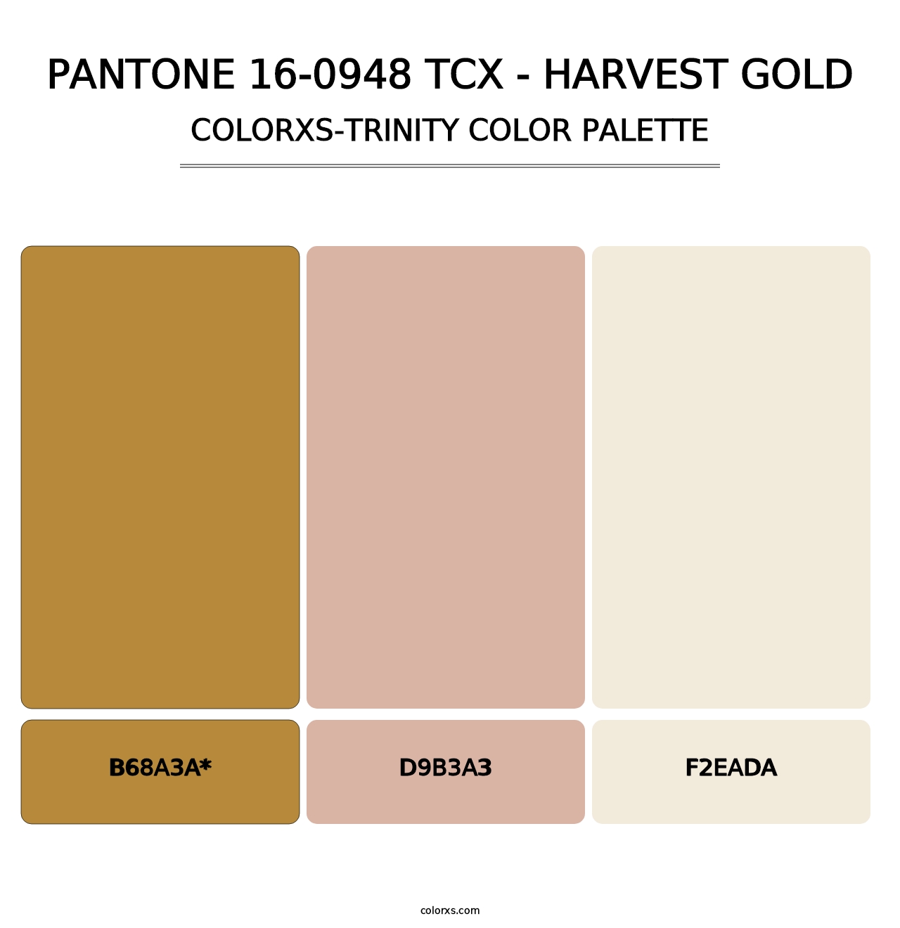 PANTONE 16-0948 TCX - Harvest Gold - Colorxs Trinity Palette