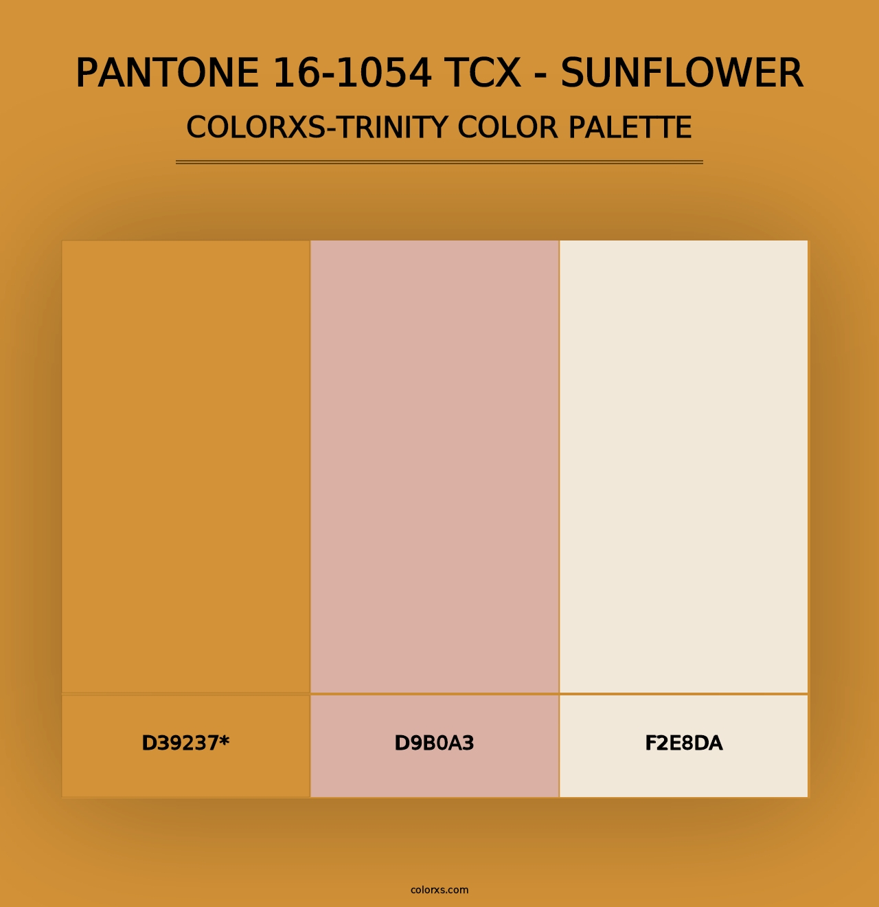 PANTONE 16-1054 TCX - Sunflower - Colorxs Trinity Palette