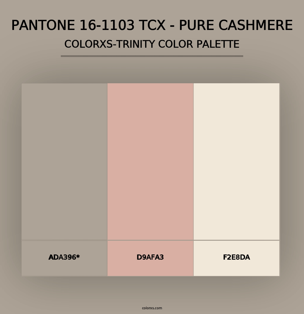 PANTONE 16-1103 TCX - Pure Cashmere - Colorxs Trinity Palette