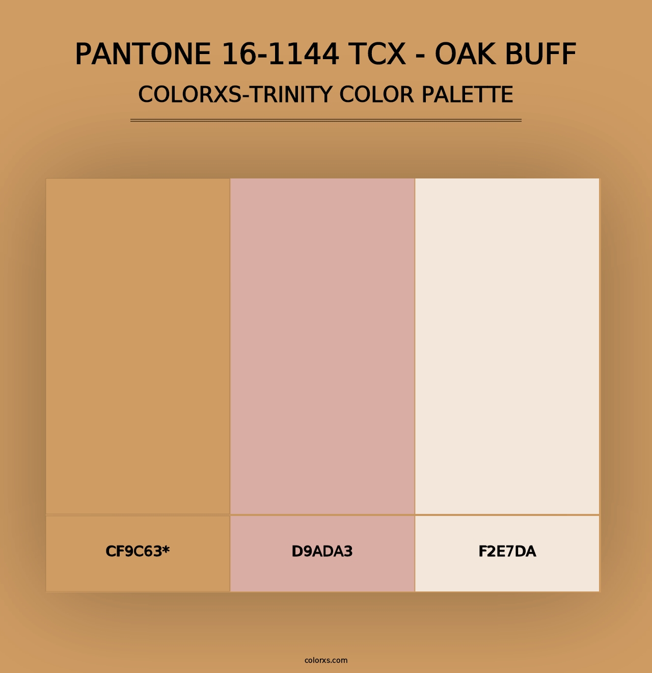 PANTONE 16-1144 TCX - Oak Buff - Colorxs Trinity Palette