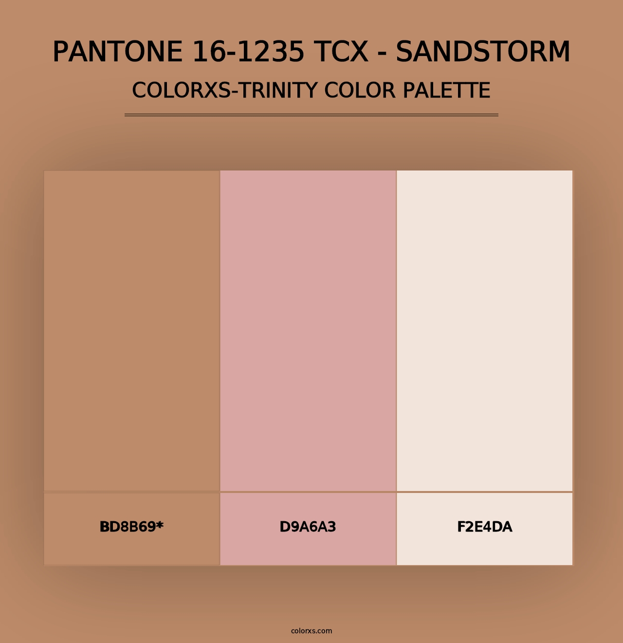 PANTONE 16-1235 TCX - Sandstorm - Colorxs Trinity Palette