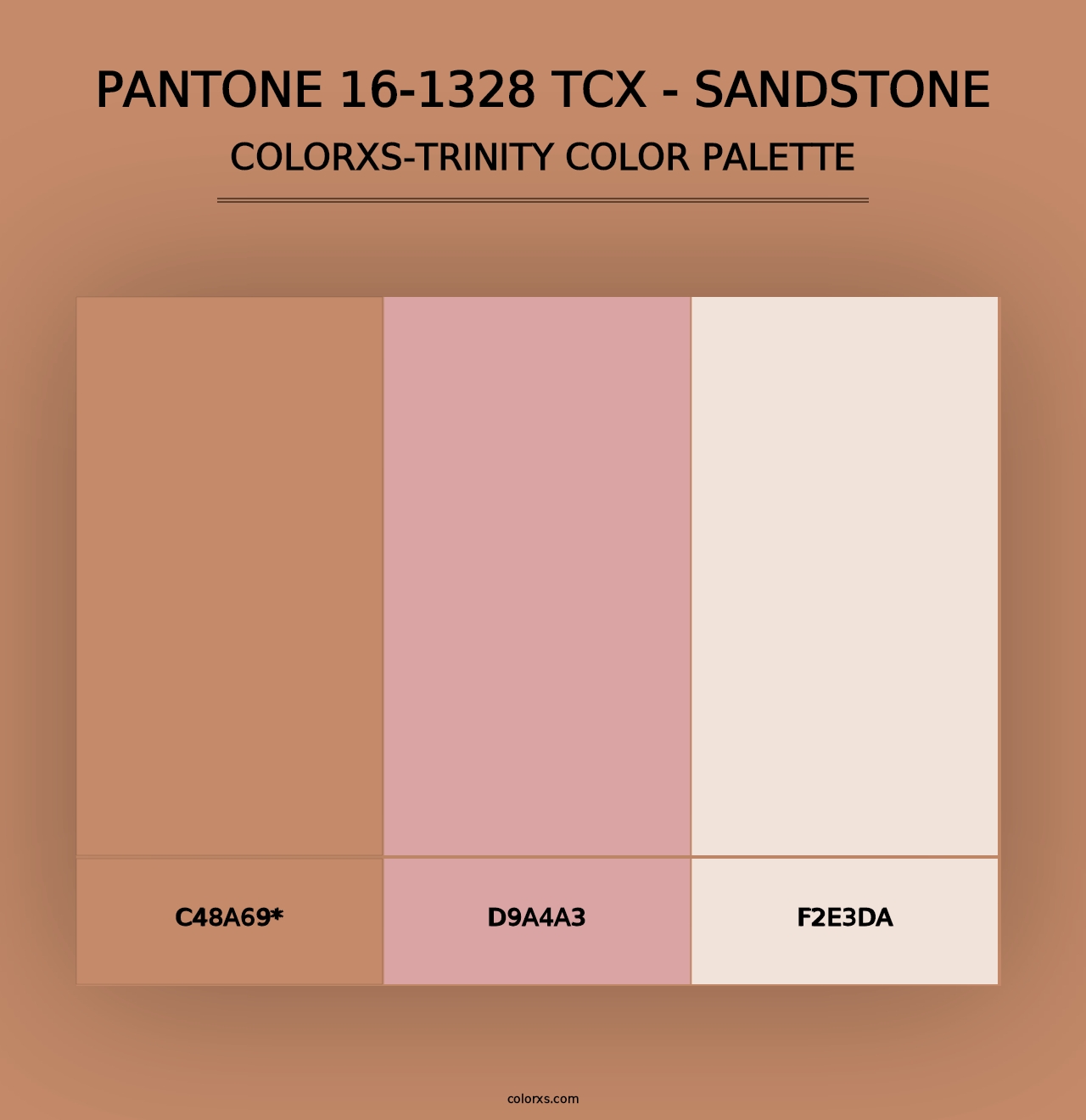 PANTONE 16-1328 TCX - Sandstone - Colorxs Trinity Palette