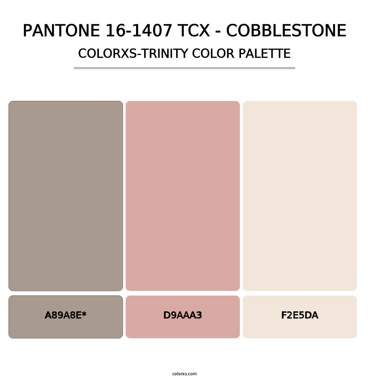 PANTONE 16-1407 TCX - Cobblestone - Colorxs Trinity Palette