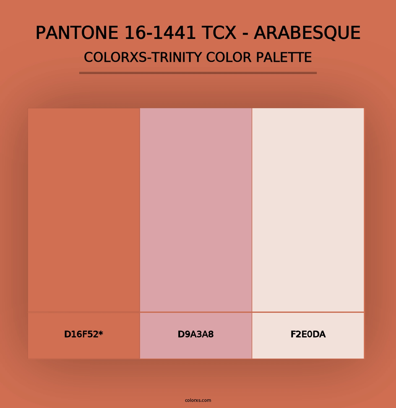 PANTONE 16-1441 TCX - Arabesque - Colorxs Trinity Palette