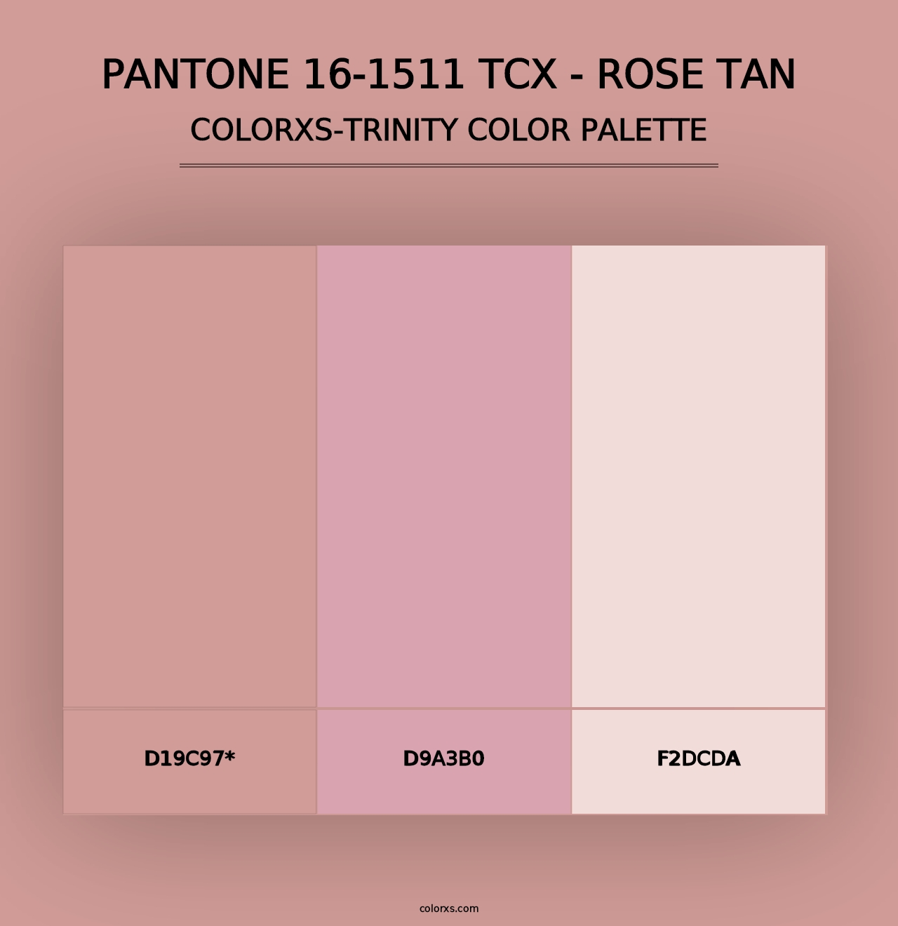 PANTONE 16-1511 TCX - Rose Tan - Colorxs Trinity Palette