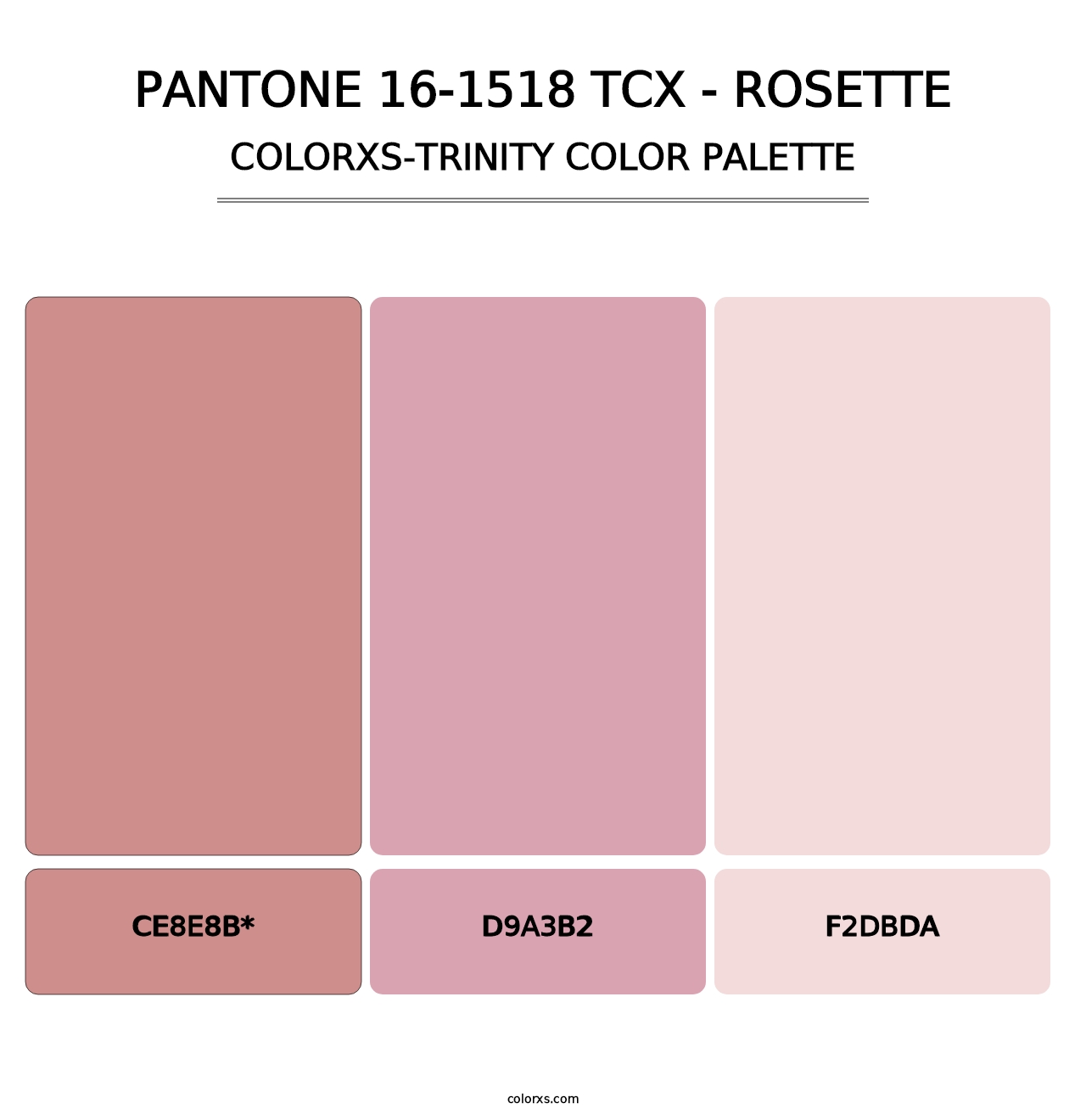 PANTONE 16-1518 TCX - Rosette - Colorxs Trinity Palette