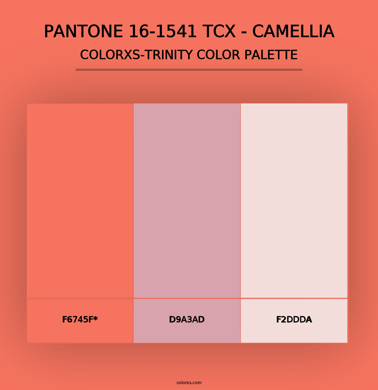 PANTONE 16-1541 TCX - Camellia - Colorxs Trinity Palette