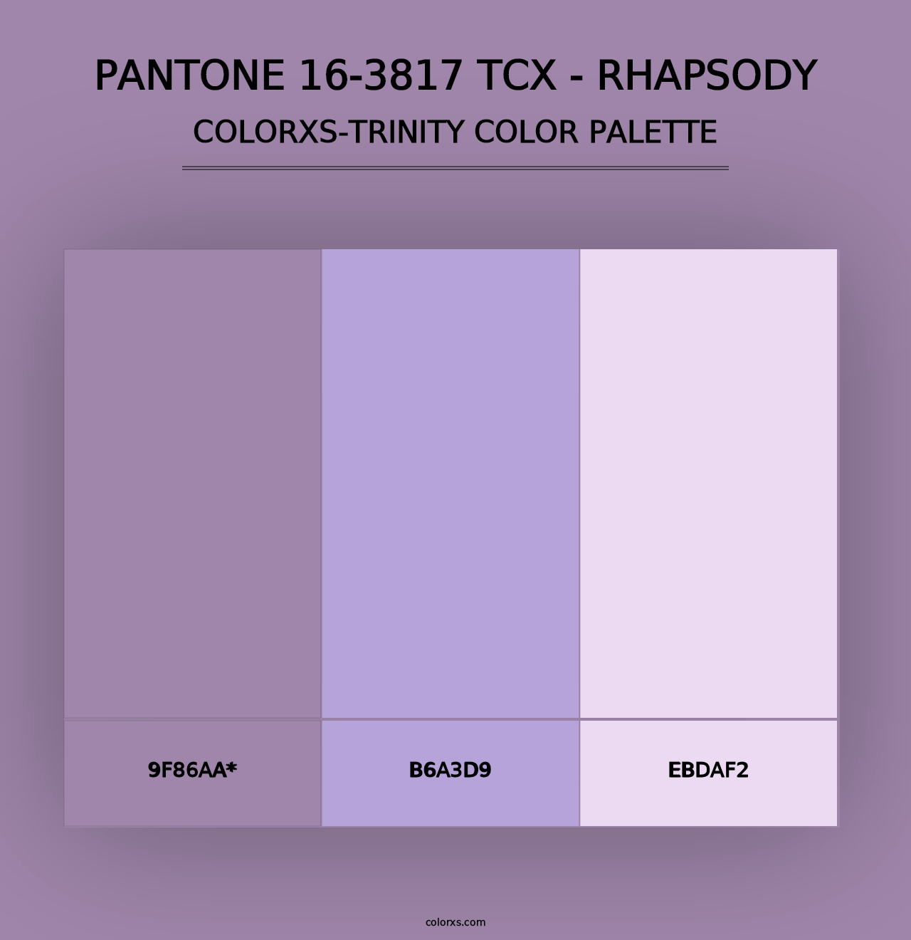 PANTONE 16-3817 TCX - Rhapsody - Colorxs Trinity Palette