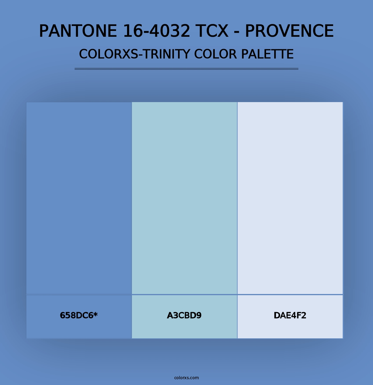 PANTONE 16-4032 TCX - Provence - Colorxs Trinity Palette