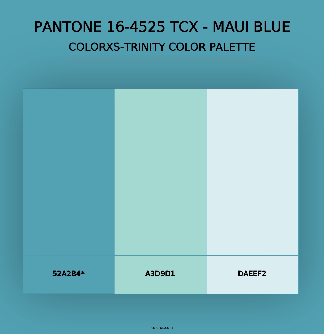 PANTONE 16-4525 TCX - Maui Blue - Colorxs Trinity Palette