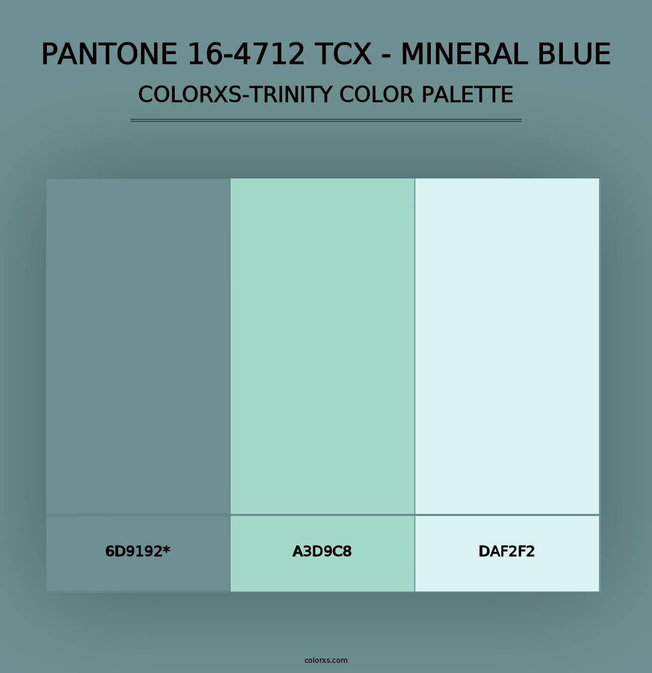 PANTONE 16-4712 TCX - Mineral Blue - Colorxs Trinity Palette