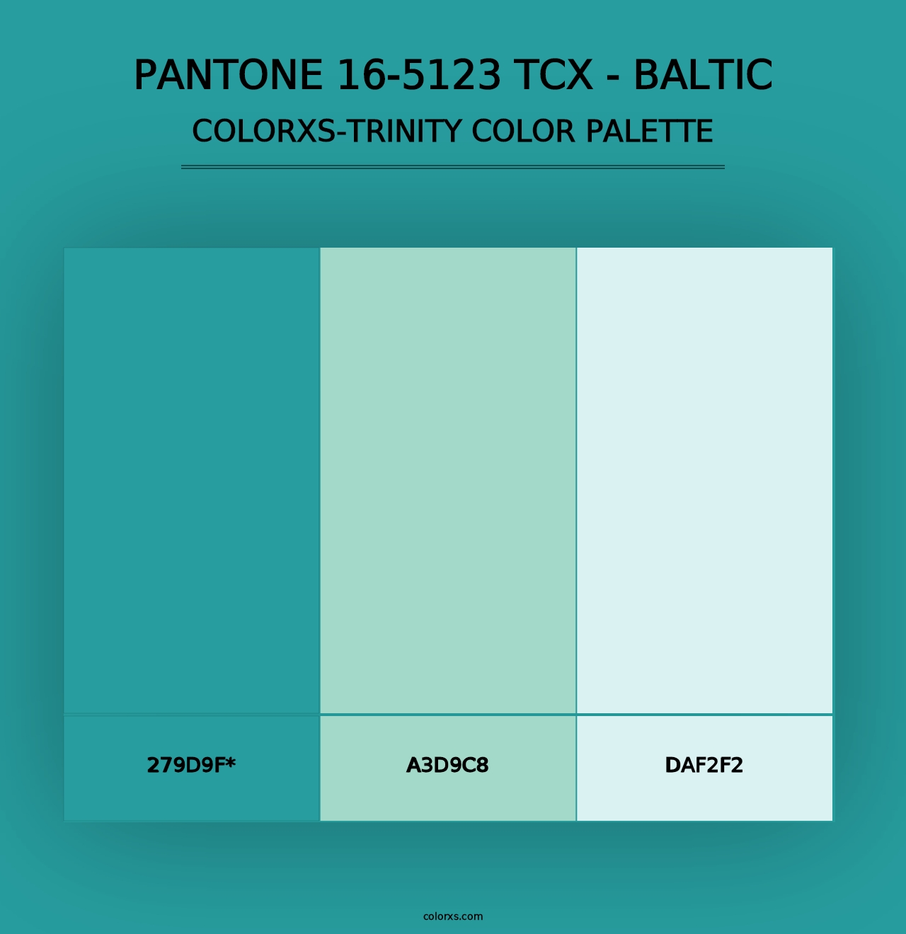 PANTONE 16-5123 TCX - Baltic - Colorxs Trinity Palette