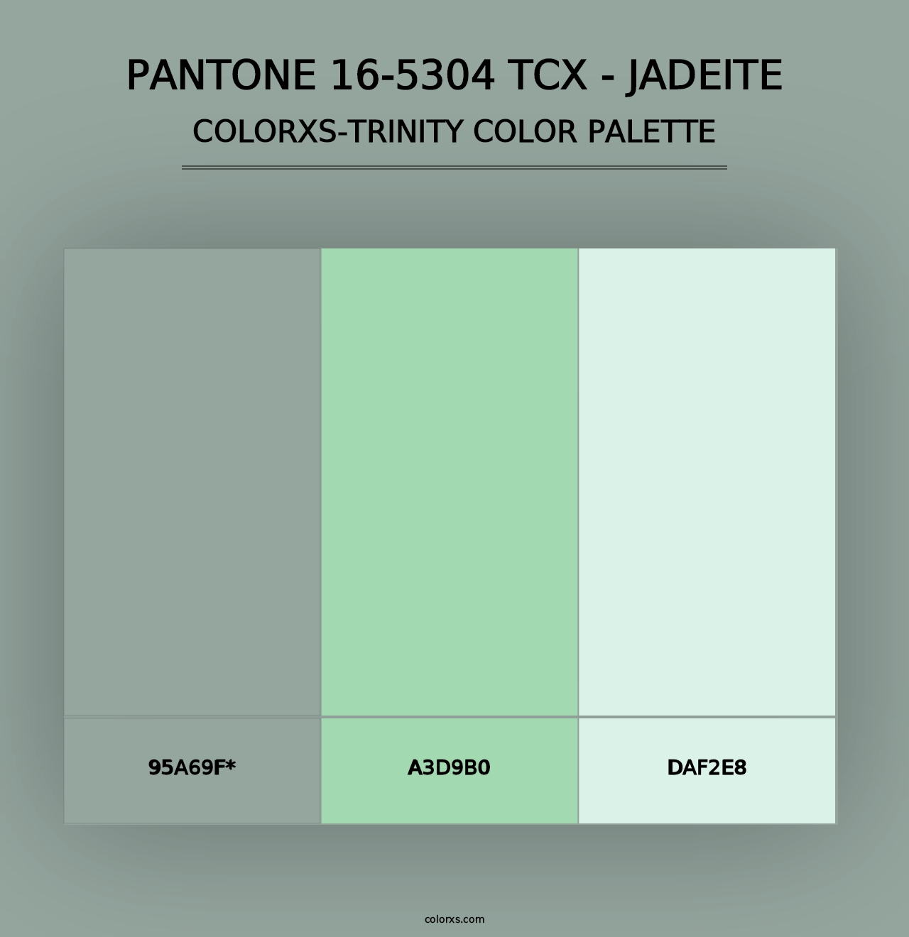 PANTONE 16-5304 TCX - Jadeite - Colorxs Trinity Palette