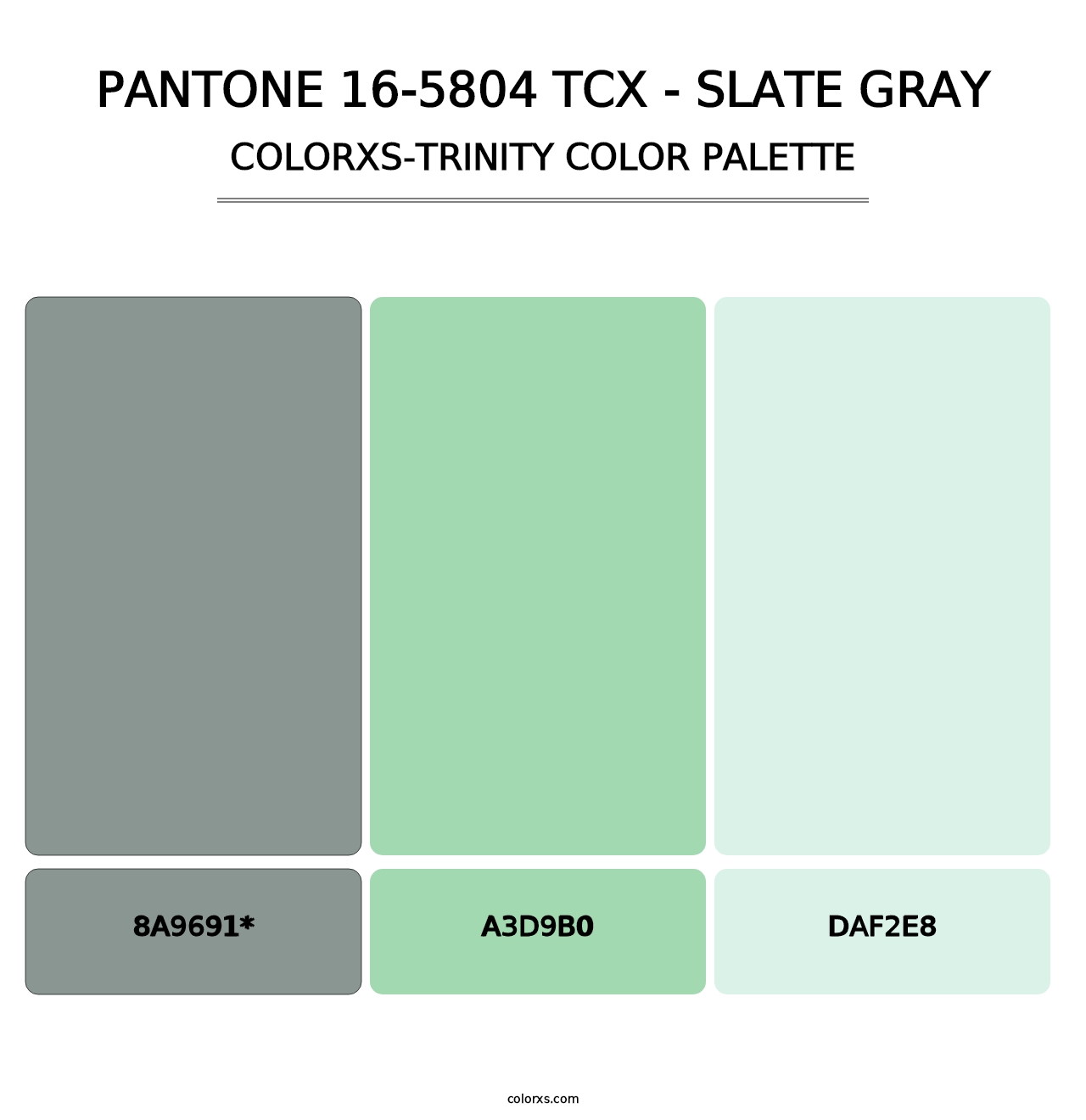 PANTONE 16-5804 TCX - Slate Gray - Colorxs Trinity Palette