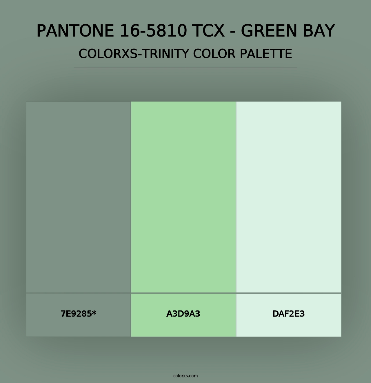 PANTONE 16-5810 TCX - Green Bay - Colorxs Trinity Palette