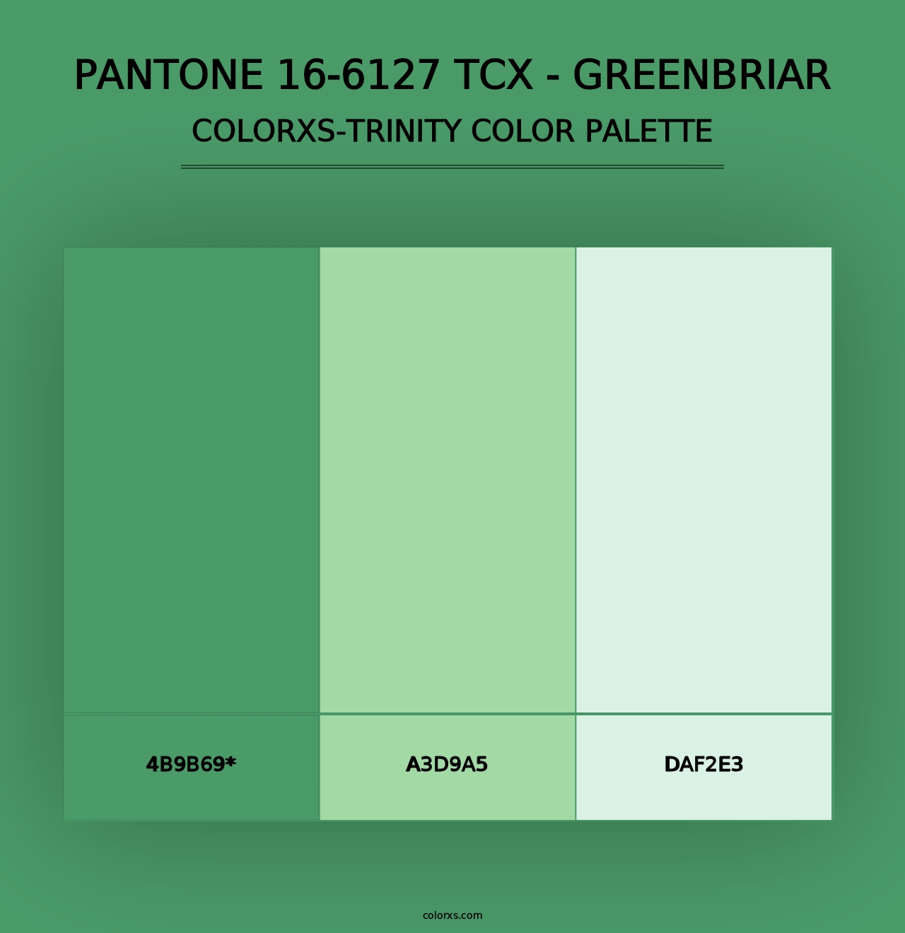 PANTONE 16-6127 TCX - Greenbriar - Colorxs Trinity Palette