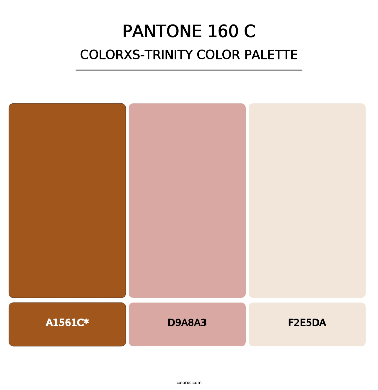 PANTONE 160 C - Colorxs Trinity Palette