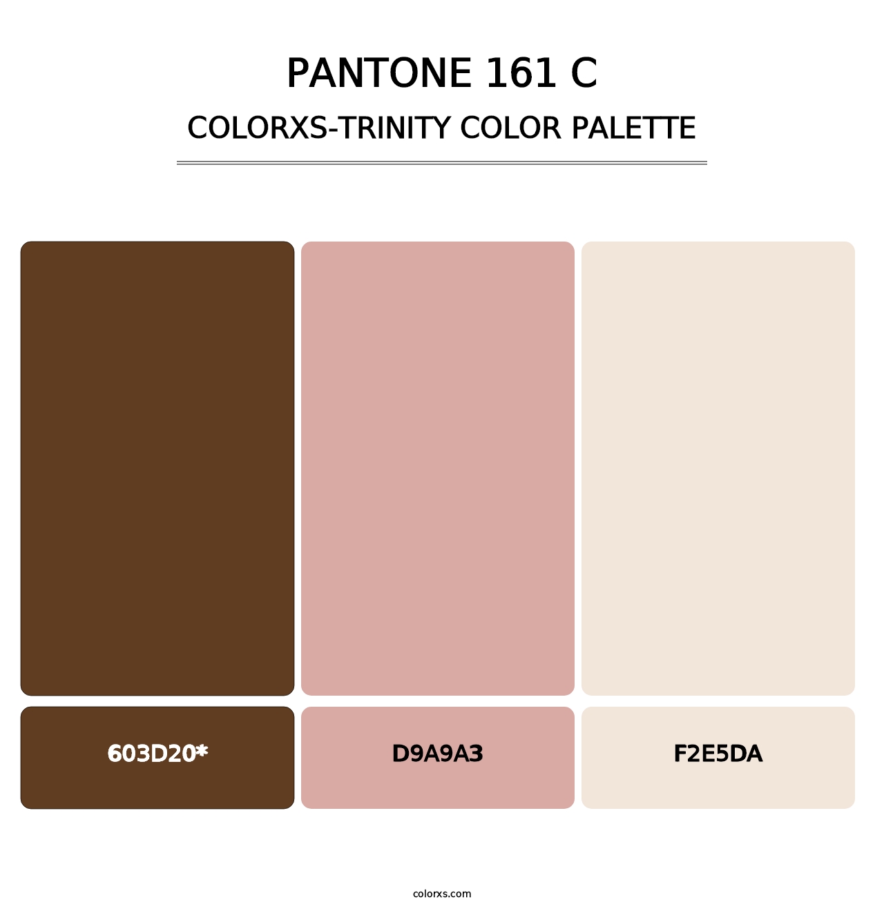 PANTONE 161 C - Colorxs Trinity Palette