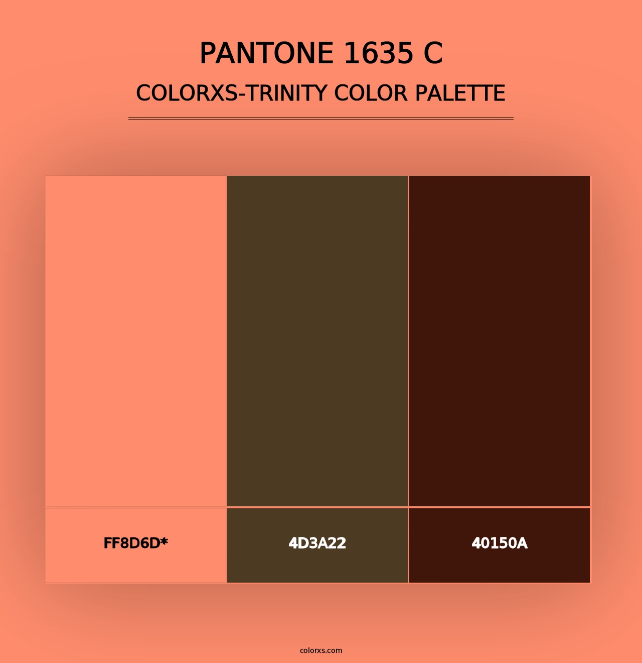 PANTONE 1635 C - Colorxs Trinity Palette