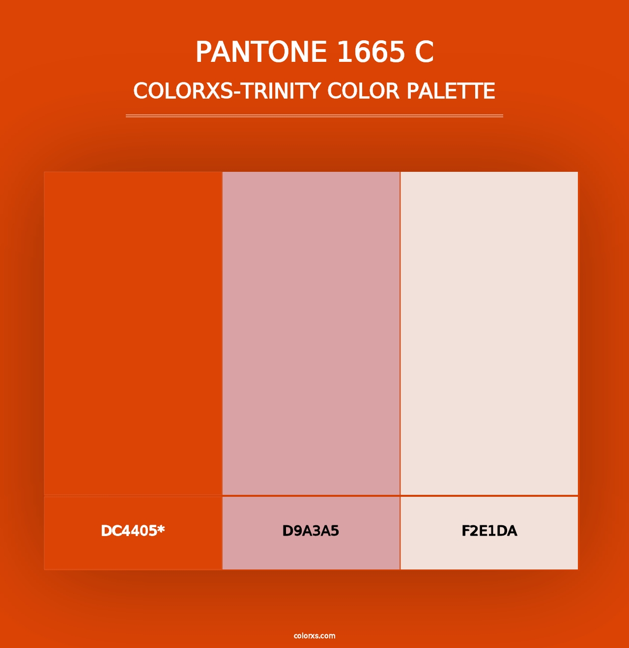 PANTONE 1665 C - Colorxs Trinity Palette