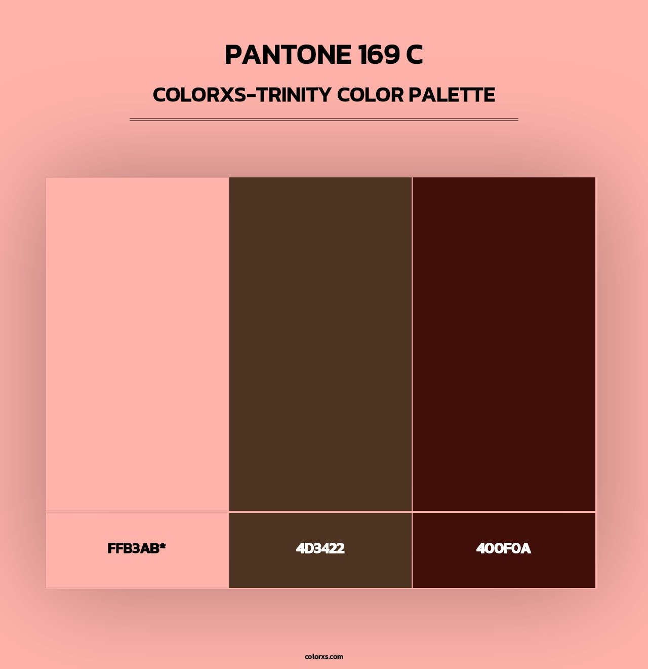 PANTONE 169 C - Colorxs Trinity Palette