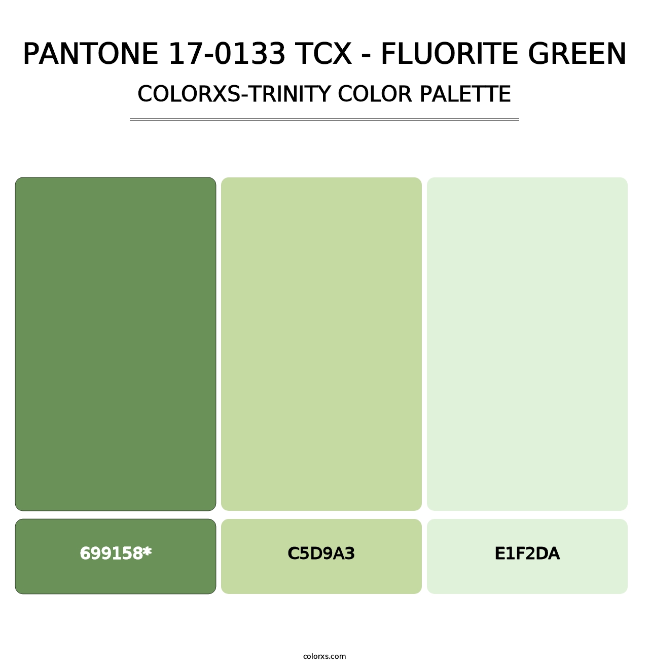 PANTONE 17-0133 TCX - Fluorite Green - Colorxs Trinity Palette