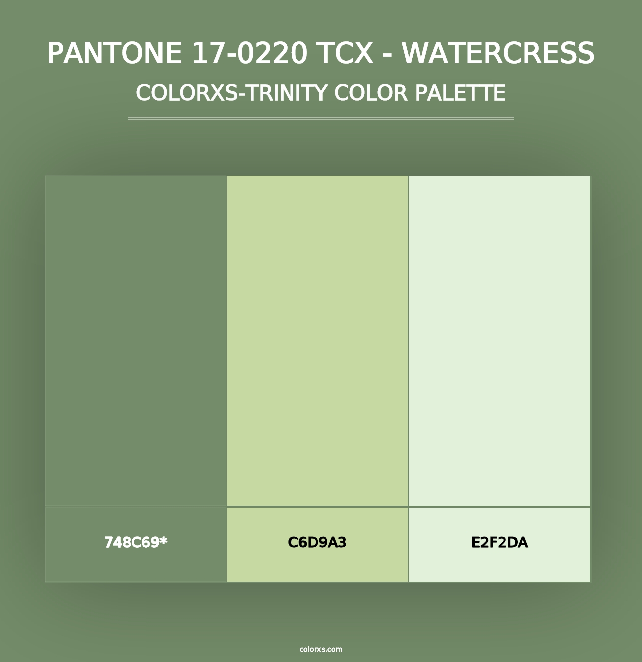 PANTONE 17-0220 TCX - Watercress - Colorxs Trinity Palette