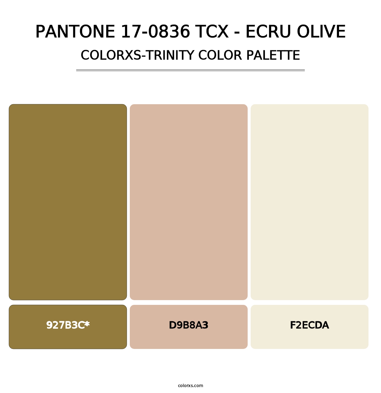 PANTONE 17-0836 TCX - Ecru Olive - Colorxs Trinity Palette