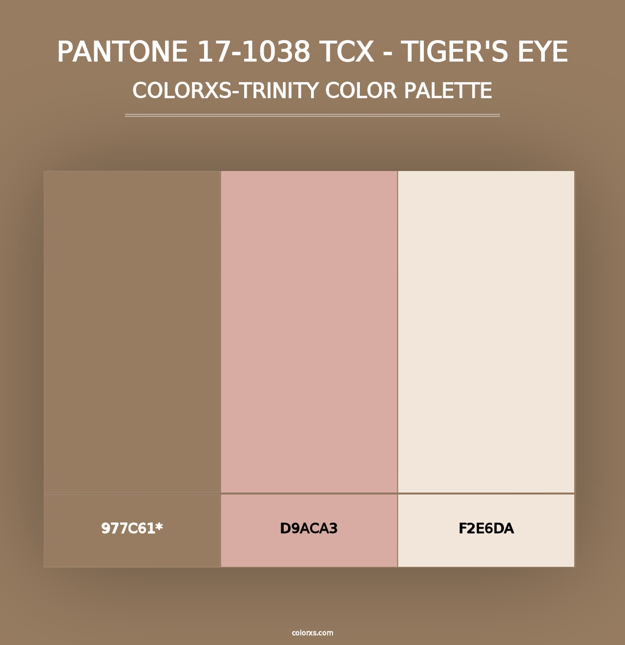 PANTONE 17-1038 TCX - Tiger's Eye - Colorxs Trinity Palette