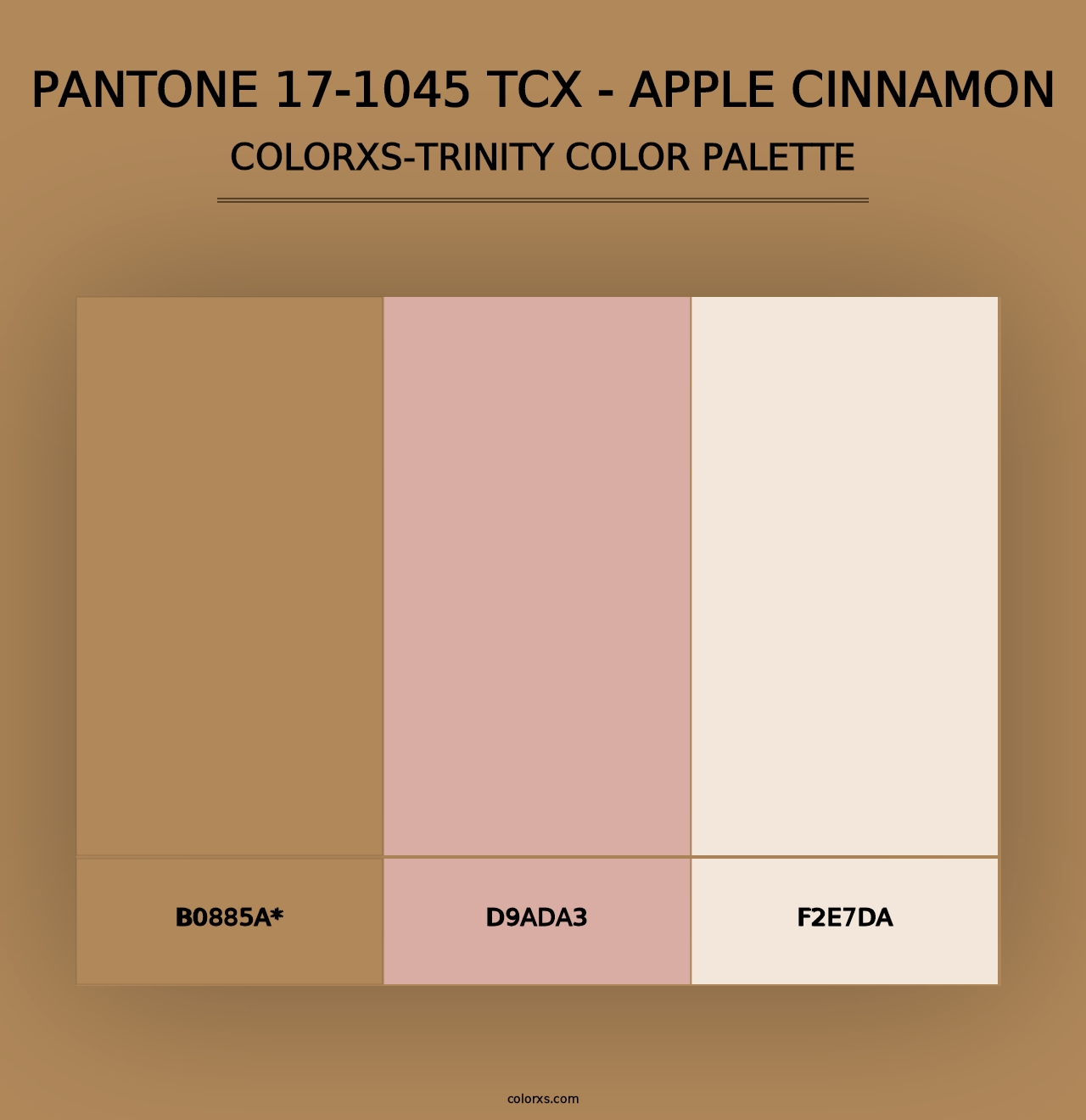 PANTONE 17-1045 TCX - Apple Cinnamon - Colorxs Trinity Palette